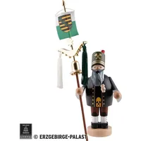 KWO Erzgebirge Räuchermann Bergmann mit Schellenbaum