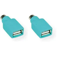Value Maus Adapter USB A 4polig Buchse/PS/2 6polig Stecker