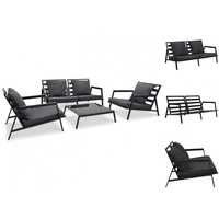 VidaXL Garten-Lounge-Set 4-tlg. dunkelgrau 47818