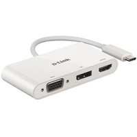 D-Link 3-in-1 USB-C to HDMI/VGA/DisplayPort Adapter DUB-V310