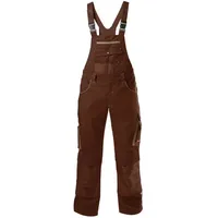 Fortis H-Latzhose 24, braun/beige,Gr.52
