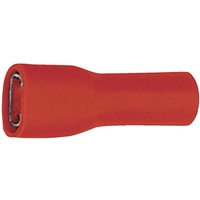 Klauke Flachsteckhülsen, PVC-vollisoliert, 0,5-1,0mm2 6,3x0,8mm 100 Stück