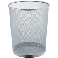 Helit Papierkorb Mesh H2518600 23l rund Metall silber