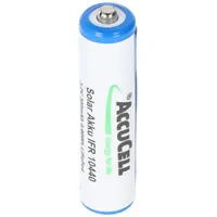 AccuCell 3,2 Volt Solar Akku Lithium IFR 10440 300mAh