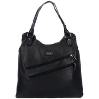 GREENLAND Nature Black Nappa Schultertasche Leder 38 cm schwarz