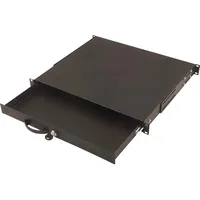 Digitus Tastatureinschub 1U 48,3cm 19Zoll abschliessbar und ausziehbar schwarz