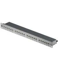 Metz Connect 130855C-E Patchpanel, Cat6a 19", 24-Port, 1HE