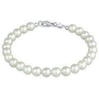 Elli Muschelkernperlen 925 Sterling Silber Armbänder & Armreife Damen