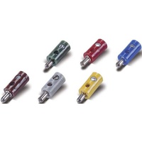 Kahlert Licht Stecker 2,6 mm mit Querloch rot 08895