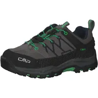 CMP Rigel Low WP Kinder Graffite/Verde Fluo 28