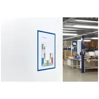 Magnetoplan magnetofix-Magnetrahmen, 5 Stück, A5, blau