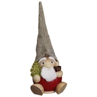 Seiffener Volkskunst eG Seiffener Volkskunst Kugelräucherfigur Waldzwerg Weihnachtsmann 19