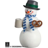 Seiffener Volkskunst eG Seiffener Volkskunst Räuchermann Schneemann Bayer