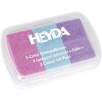 Heyda Stempelkissen 3-Color rosa/hellblau/flieder