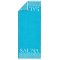 SCHIESSER Rom Saunatuch 75 x 200 cm türkis