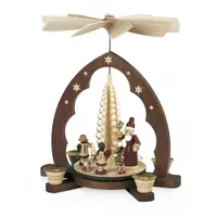 Müller Kleinkunst GmbH Seiffen Müller Erzgebirge Pyramide Bescherung Spitzbogen