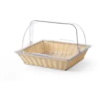 HENDI Brotkorb mit Rolltop-Deckel, Korb und Deckel, GN 2/3,