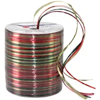 Präsent Raffia glänzend rot/braun/grün 3,0 mm x 50,0 m