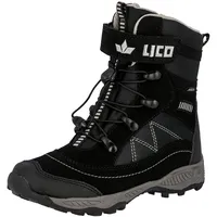 Brütting Lico Unisex Kinder Sundsvall VS Schneestiefel, Schwarz/Grau, 39
