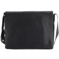 LEONHARD HEYDEN Den Haag Messenger Leder 31 cm schwarz