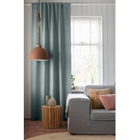 ELBERSDRUCKE Midnight 03 Mint Vorhang mit verdeckten Schlaufen, Polyester,