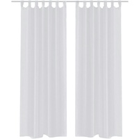 VidaXL 2 x Transparente Gardine Fertiggardine 140 x 175