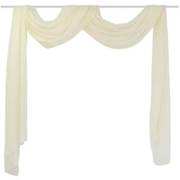 VidaXL Dünner Voile Querbehang 140 x 600 cm creme