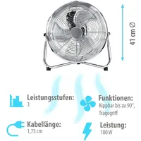 Grafner Bodenventilator Tischventilator 41cm