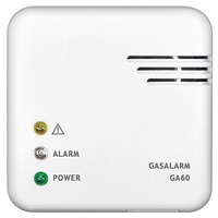 Indexa Gasmelder Methan, (Stadt-/Erdgas), Flüssiggas, 12V mit Netzteil