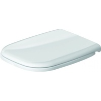 Duravit WC-Sitz D-Code ohne SoftClose Scharniere edelstahl, weiß
