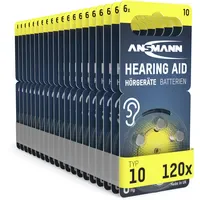 Ansmann Hörgerätebatterien Typ 10 gelb 120 St.