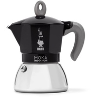 Bialetti Moka Induction 4 Tassen schwarz/silber