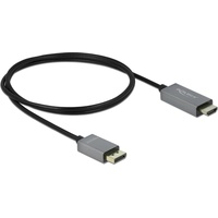 DeLock 85928 Videokabel-Adapter 1 m DisplayPort HDMI Schwarz, Grau