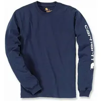 CARHARTT Sleeve Logo T-Shirt l/s Marineblau, t.s - S