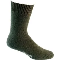 Nordpol Vollplüsch Thermo Socken Immerwarm oliv, Größe 42-44