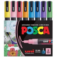 Posca Acrylmarker 8 St. mehrfarbig