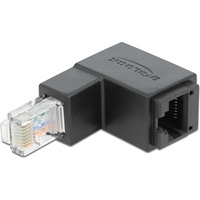 DeLock Adapter RJ45 Stecker unten gewinkelt - RJ45 Buchse