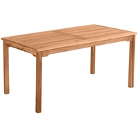 Möbilia Gartentisch Teak natur 150x90 cm