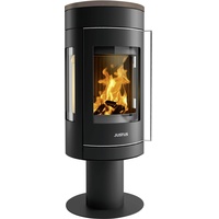 Justus Meva Stahl schwarz/Abdeckplatte Keramik grappa