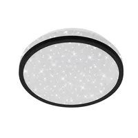 Briloner LED Deckenleuchte 1 Sternenhimmel schwarz Ø 21,7 cm