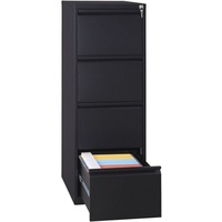 Gürkan Hängeregistraturschrank schwarz 4 Schubladen 40,0 x 62,0 x