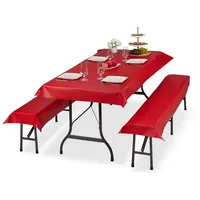 Relaxdays Bierzeltgarnitur Auflage 250 x 100 x 5 cm