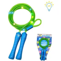Alldoro LED Springseil für Kinder grün/blau 240 cm. Hüpfseil