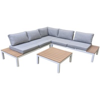 Home Islands Laos Loungeset Gartenmöbel-Set 4-teilig mit Ablagen aus