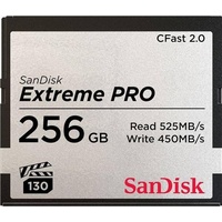 SanDisk Extreme PRO R525/W450 CFast 2.0 CompactFlash Card 256GB