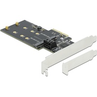 DeLock SATA-Controller PCI-Ex4 - 3xSATA3, 2xM.2 Key-B, Storage Controller