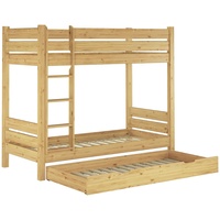 Erst-Holz Etagenbett Kiefer 90x200 Stockbett teilbar Rollrost Gästebettkasten 60.16-09T80S7