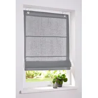 Kutti Raffrollo HEINE HOME Gr. 4, grau, B:100cm H:140cm,