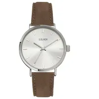 S.Oliver Leder 42 mm SO-4226-LQ