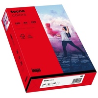 Inapa tecno colors A4 160 g/m2 250 Blatt intensivrot